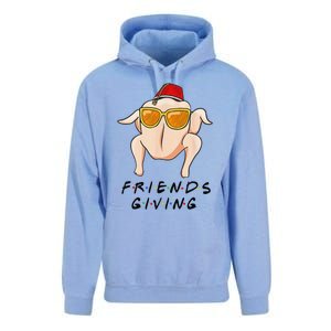 Turkey Friends Giving Happy Friendsgiving Funny Thanksgiving Unisex Surf Hoodie