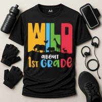 Team First Grade Wild About First Grade Back To School Cooling Performance Crew T-Shirt