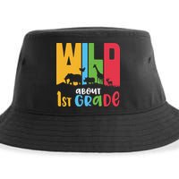 Team First Grade Wild About First Grade Back To School Sustainable Bucket Hat
