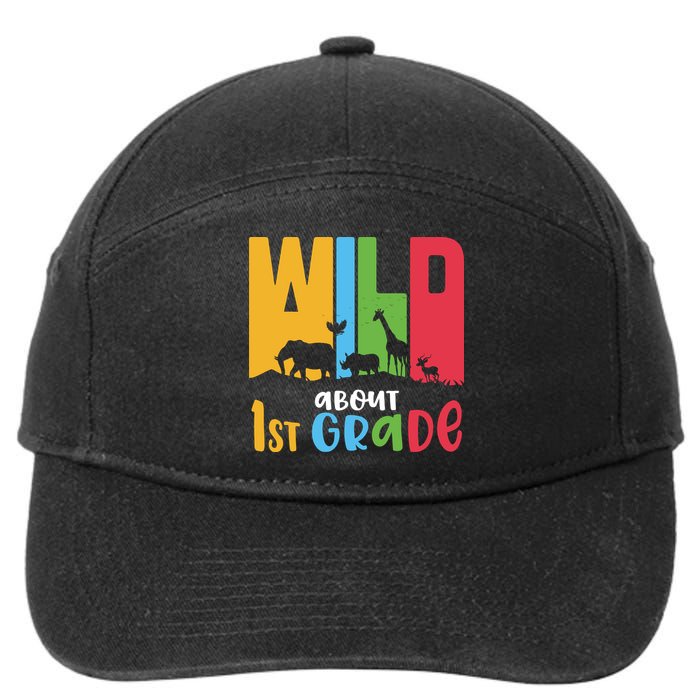 Team First Grade Wild About First Grade Back To School 7-Panel Snapback Hat