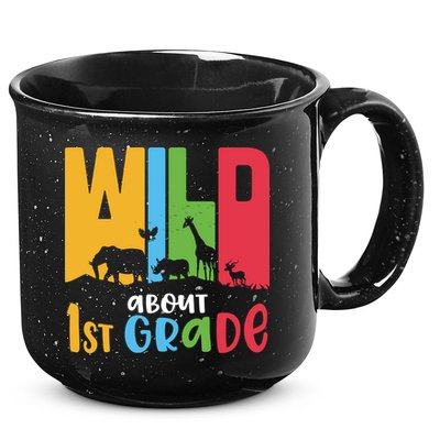 Team First Grade Wild About First Grade Back To School 15oz Campfire Ceramic Mug