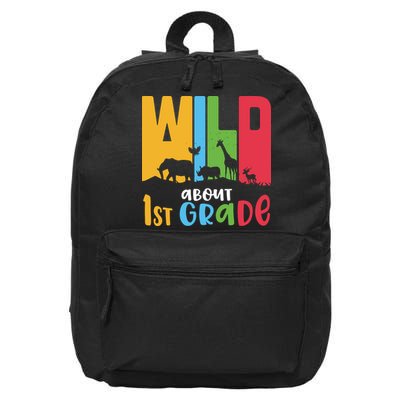 Team First Grade Wild About First Grade Back To School 16 in Basic Backpack