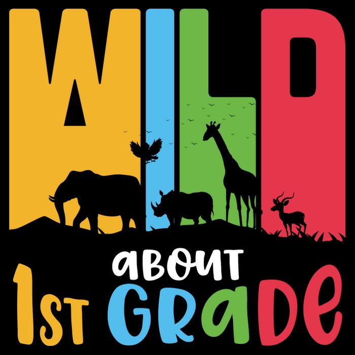 Team First Grade Wild About First Grade Back To School 16 in Basic Backpack