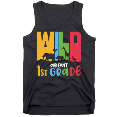 Team First Grade Wild About First Grade Back To School Tank Top