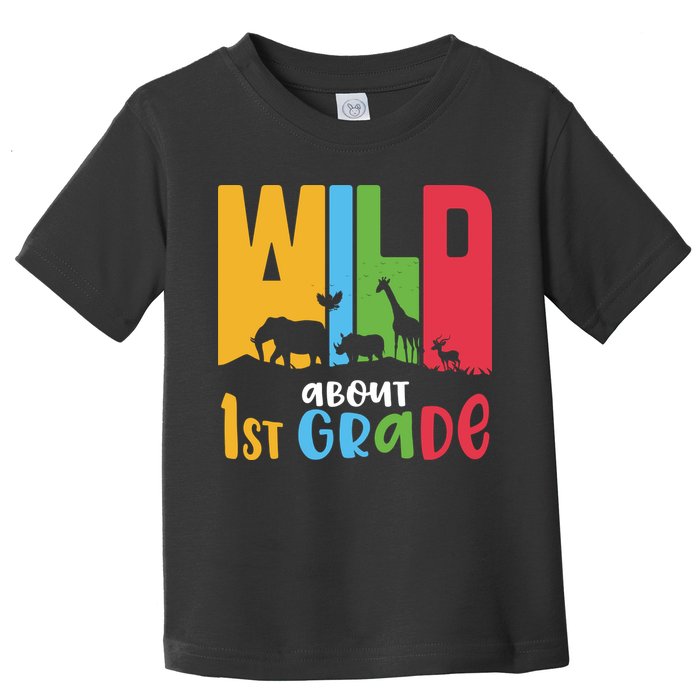 Team First Grade Wild About First Grade Back To School Toddler T-Shirt