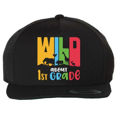 Team First Grade Wild About First Grade Back To School Wool Snapback Cap