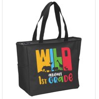 Team First Grade Wild About First Grade Back To School Zip Tote Bag