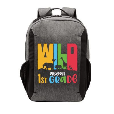 Team First Grade Wild About First Grade Back To School Vector Backpack