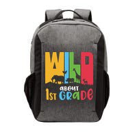 Team First Grade Wild About First Grade Back To School Vector Backpack