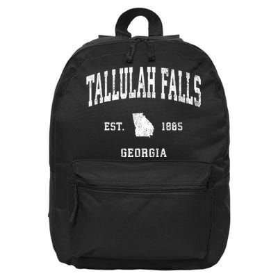 Tallulah Falls Georgia Ga Vintage Athletic Sports 16 in Basic Backpack
