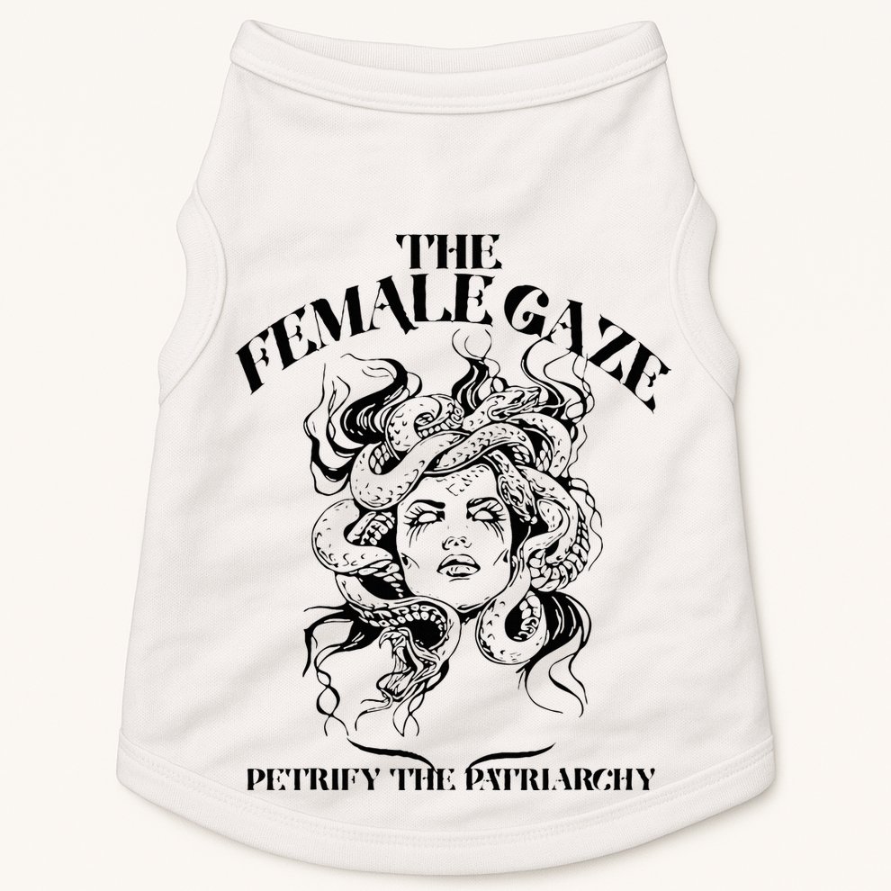 The Female Gaze Petrify The Patriarchy Medusa Doggie Tank