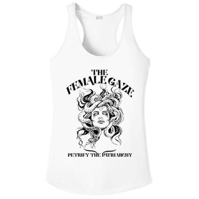 The Female Gaze Petrify The Patriarchy Medusa Ladies PosiCharge Competitor Racerback Tank