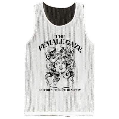 The Female Gaze Petrify The Patriarchy Medusa Mesh Reversible Basketball Jersey Tank