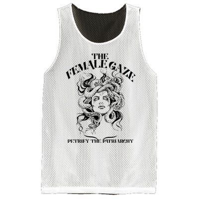 The Female Gaze Petrify The Patriarchy Medusa Mesh Reversible Basketball Jersey Tank