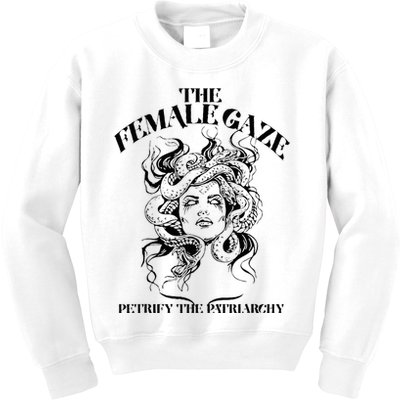 The Female Gaze Petrify The Patriarchy Medusa Kids Sweatshirt