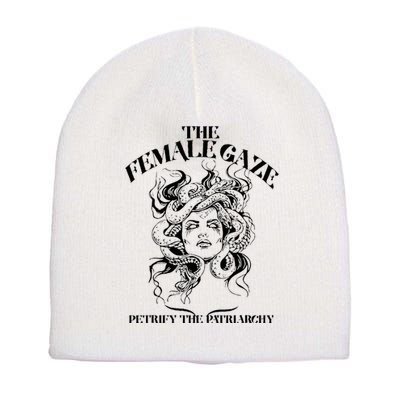 The Female Gaze Petrify The Patriarchy Medusa Short Acrylic Beanie