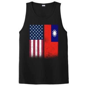 Taiwanese Flag Gift Usa And Taiwan Flags Proud Taiwan Gift PosiCharge Competitor Tank