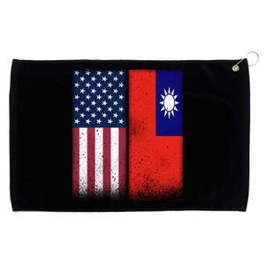 Taiwanese Flag Gift Usa And Taiwan Flags Proud Taiwan Gift Grommeted Golf Towel