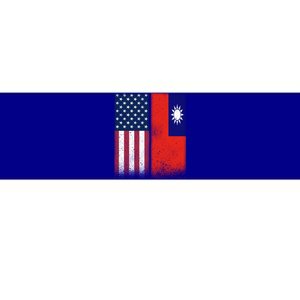 Taiwanese Flag Gift Usa And Taiwan Flags Proud Taiwan Gift Bumper Sticker