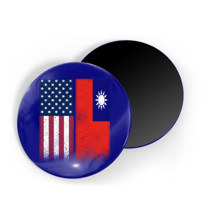 Taiwanese Flag Gift Usa And Taiwan Flags Proud Taiwan Gift Magnet