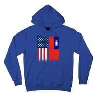 Taiwanese Flag Gift Usa And Taiwan Flags Proud Taiwan Gift Tall Hoodie