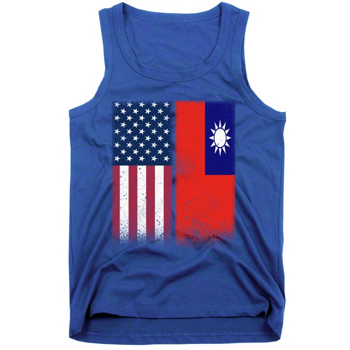 Taiwanese Flag Gift Usa And Taiwan Flags Proud Taiwan Gift Tank Top