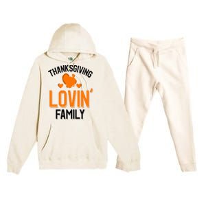 Thanksgiving Family Gift Premium Hooded Sweatsuit Set