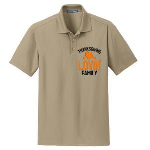 Thanksgiving Family Gift Dry Zone Grid Polo