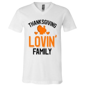 Thanksgiving Family Gift V-Neck T-Shirt