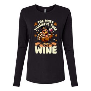 Thanksgiving Family Gift Womens Cotton Relaxed Long Sleeve T-Shirt