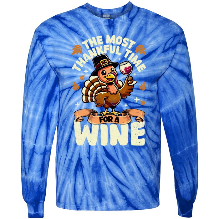 Thanksgiving Family Gift Tie-Dye Long Sleeve Shirt