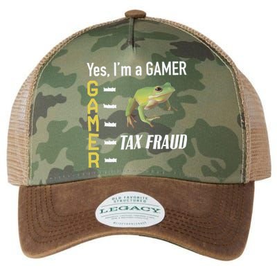 Tax Fraud Gamer Legacy Tie Dye Trucker Hat