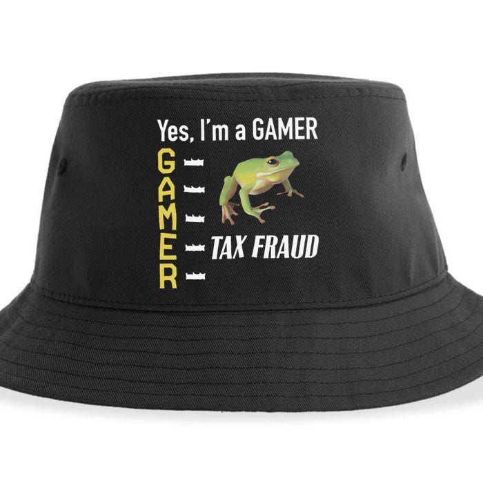 Tax Fraud Gamer Sustainable Bucket Hat