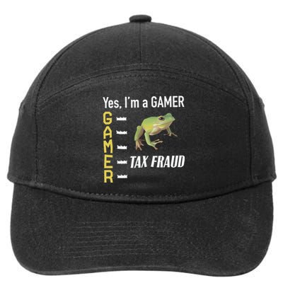 Tax Fraud Gamer 7-Panel Snapback Hat