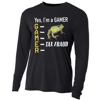 Tax Fraud Gamer Cooling Performance Long Sleeve Crew