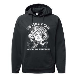 The Female Gaze Petrify The Patriarchy Feminist Performance Fleece Hoodie