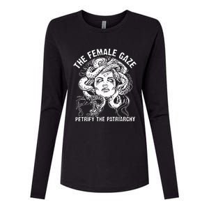 The Female Gaze Petrify The Patriarchy Feminist Womens Cotton Relaxed Long Sleeve T-Shirt