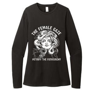 The Female Gaze Petrify The Patriarchy Feminist Womens CVC Long Sleeve Shirt