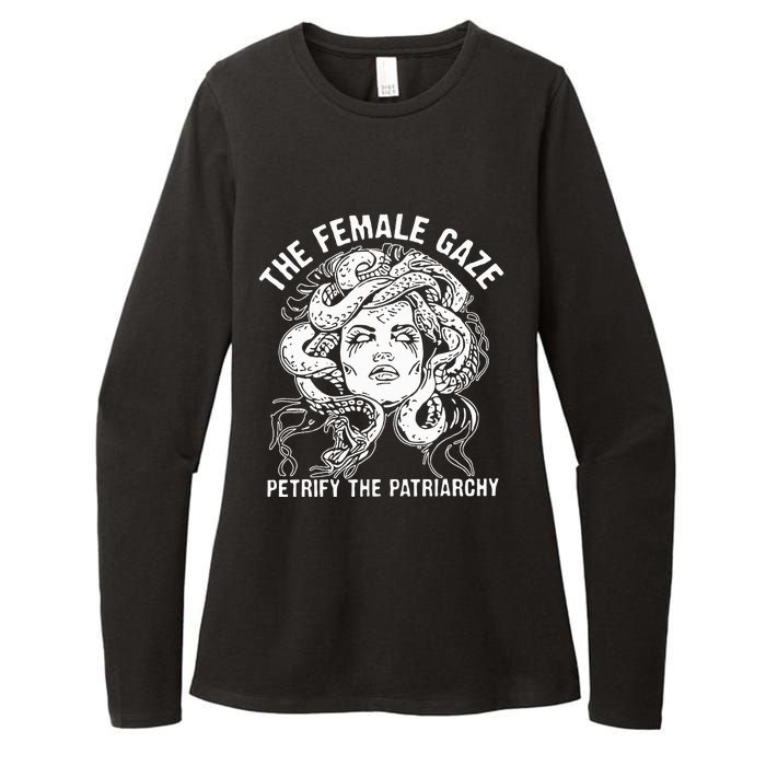 The Female Gaze Petrify The Patriarchy Feminist Womens CVC Long Sleeve Shirt