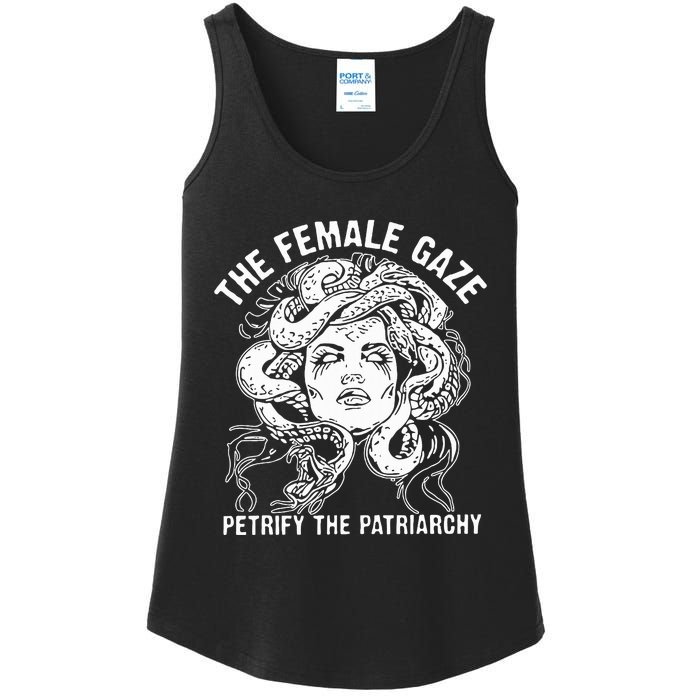 The Female Gaze Petrify The Patriarchy Feminist Ladies Essential Tank