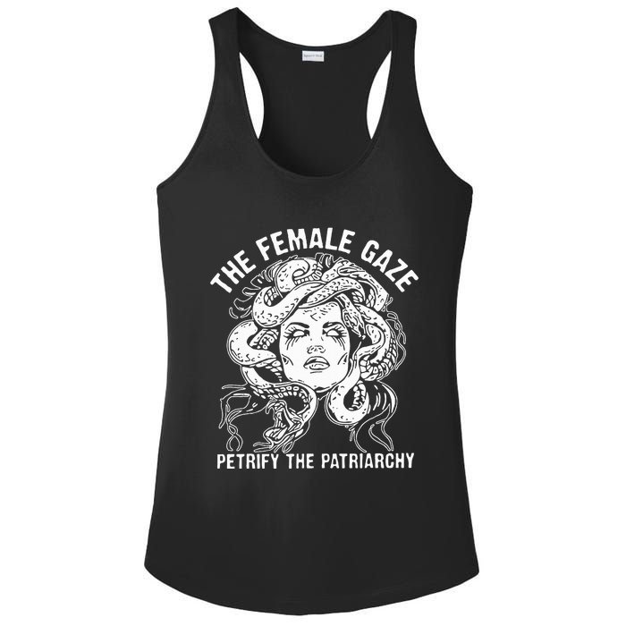 The Female Gaze Petrify The Patriarchy Feminist Ladies PosiCharge Competitor Racerback Tank