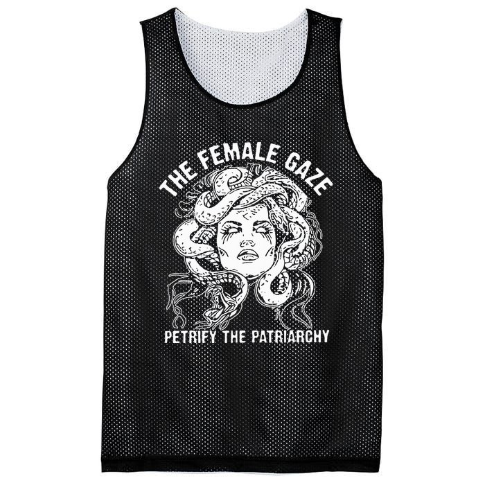 The Female Gaze Petrify The Patriarchy Feminist Mesh Reversible Basketball Jersey Tank