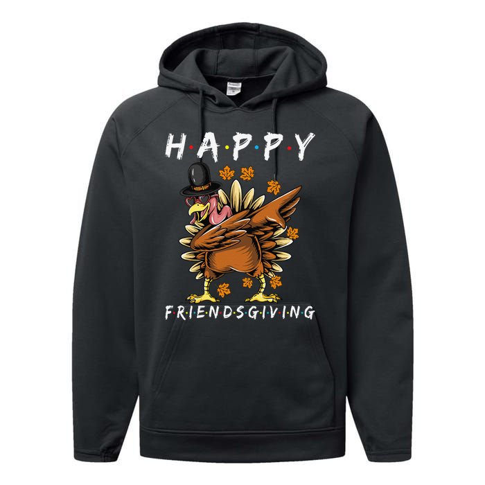 Turkey Friends Giving Happy Friendsgiving Funny Thanksgiving Gift Performance Fleece Hoodie