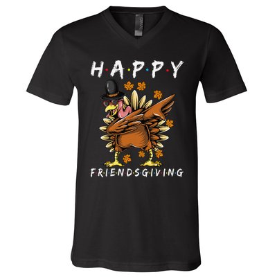 Turkey Friends Giving Happy Friendsgiving Funny Thanksgiving Gift V-Neck T-Shirt