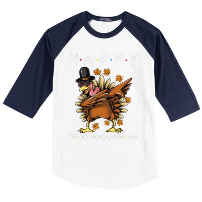 Turkey Friends Giving Happy Friendsgiving Funny Thanksgiving Gift Baseball Sleeve Shirt