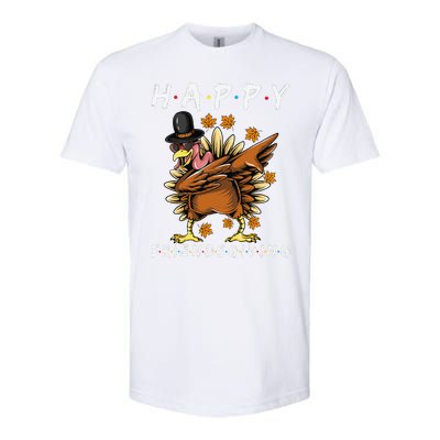 Turkey Friends Giving Happy Friendsgiving Funny Thanksgiving Gift Softstyle CVC T-Shirt