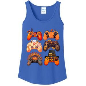 Thanksgiving Fall Gaming Controllers Turkey Funny Gamer Gift Ladies Essential Tank