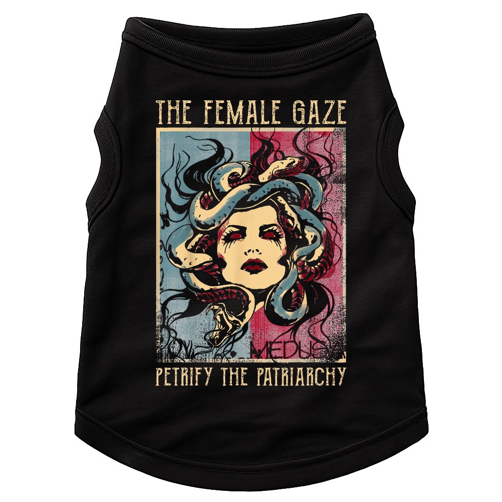 The Female Gaze Petrify The Patriarchy Medusa Doggie Tank