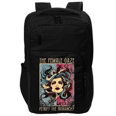 The Female Gaze Petrify The Patriarchy Medusa Impact Tech Backpack