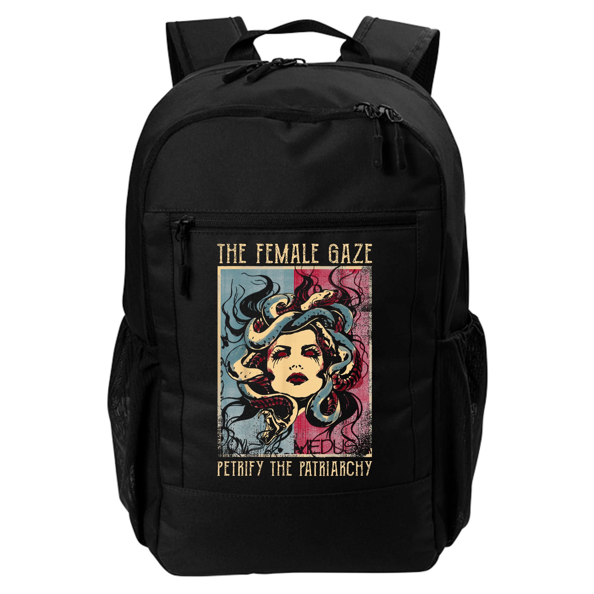 The Female Gaze Petrify The Patriarchy Medusa Backpack